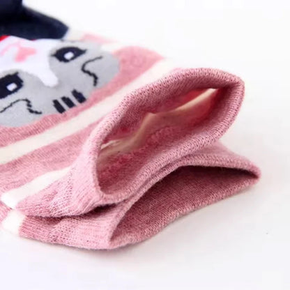 Women's Crew Socks with Cat Patterns Cute Unique Fun