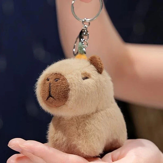 Capybara Plush Keychain Cute Bag Pendant Charm