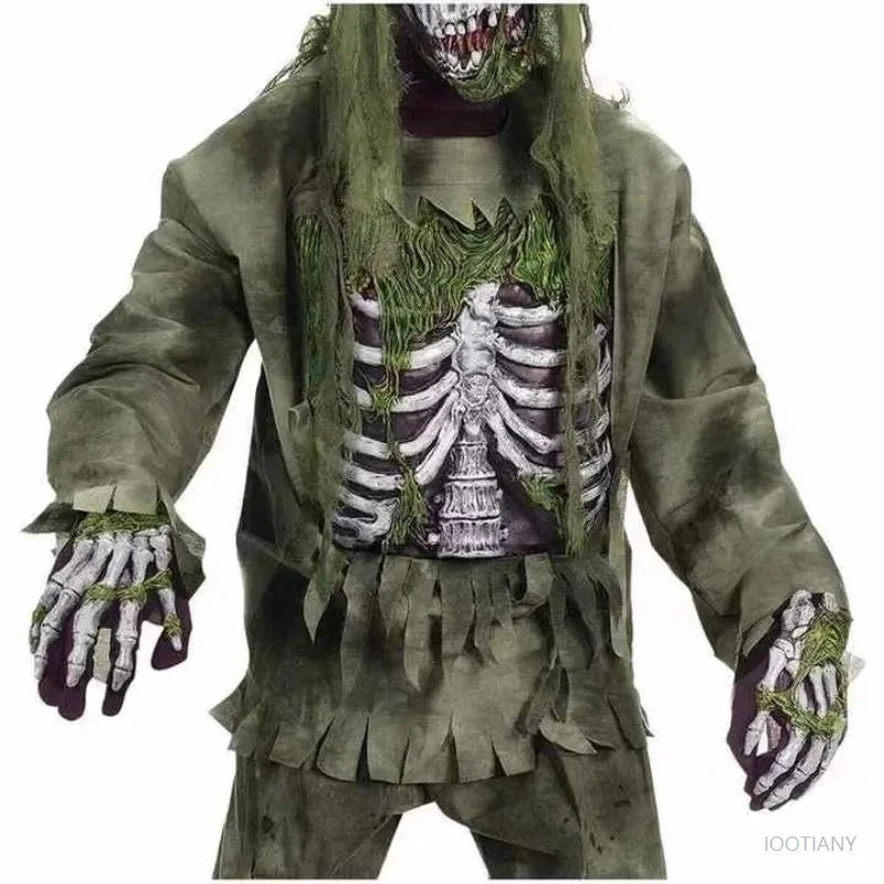 Halloween Costume Creations Zombie Costume For Kids Adult Scary Skeleton Living Dead Zombie Costume Monsters Spooktacular Outfit