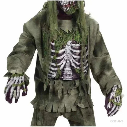 Halloween Costume Creations Zombie Costume For Kids Adult Scary Skeleton Living Dead Zombie Costume Monsters Spooktacular Outfit