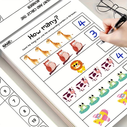 Children Math Tracing Addition Subtraction Workbook Activity