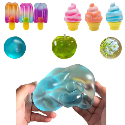 Blue Maltose Squishy Toy Slow Rebound Stress Relief Fidget