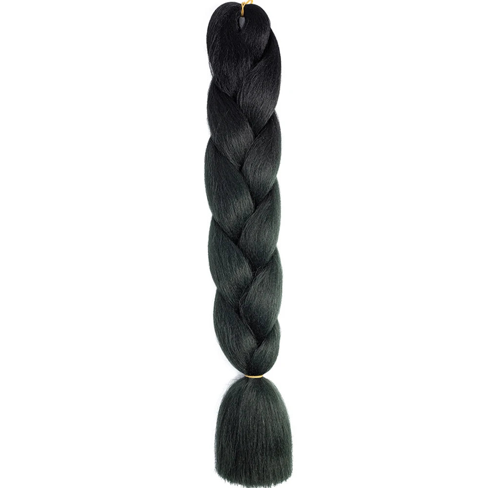 24 Inch Jumbo Braiding Hair Synthetic Afro Ombre Extensions