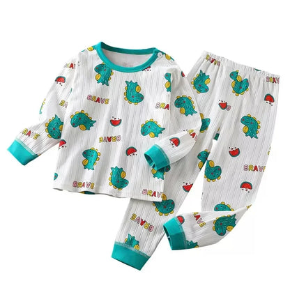Child Pajam Baby Clothes Loungewear Long Sleeve Set