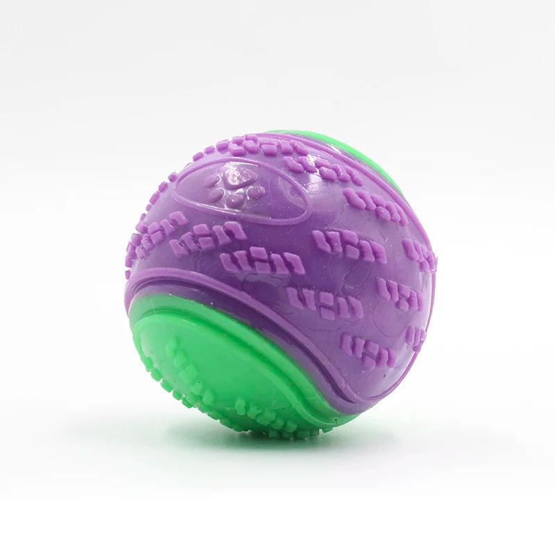 Soft TPR Squeaky Dog Ball Interactive Teeth Cleaning Toy