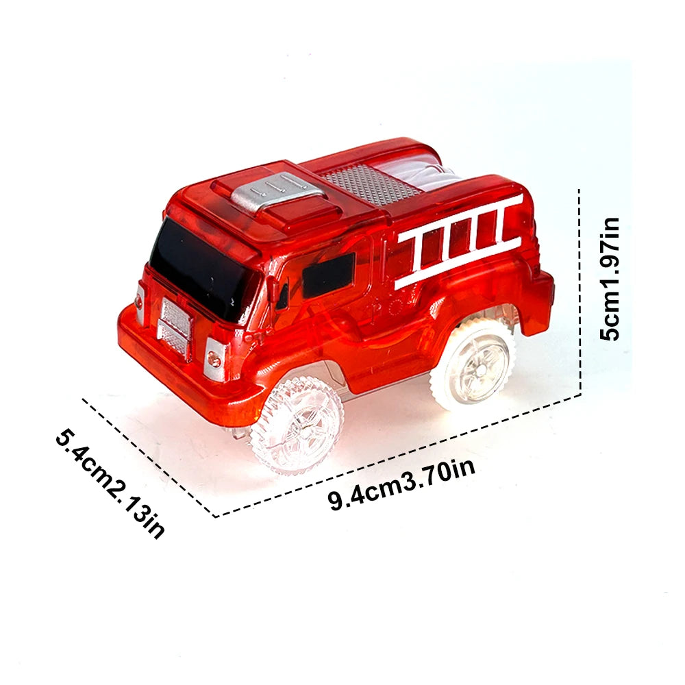 Glowing Race Track Car Toy LED Light Up Vehicle Part