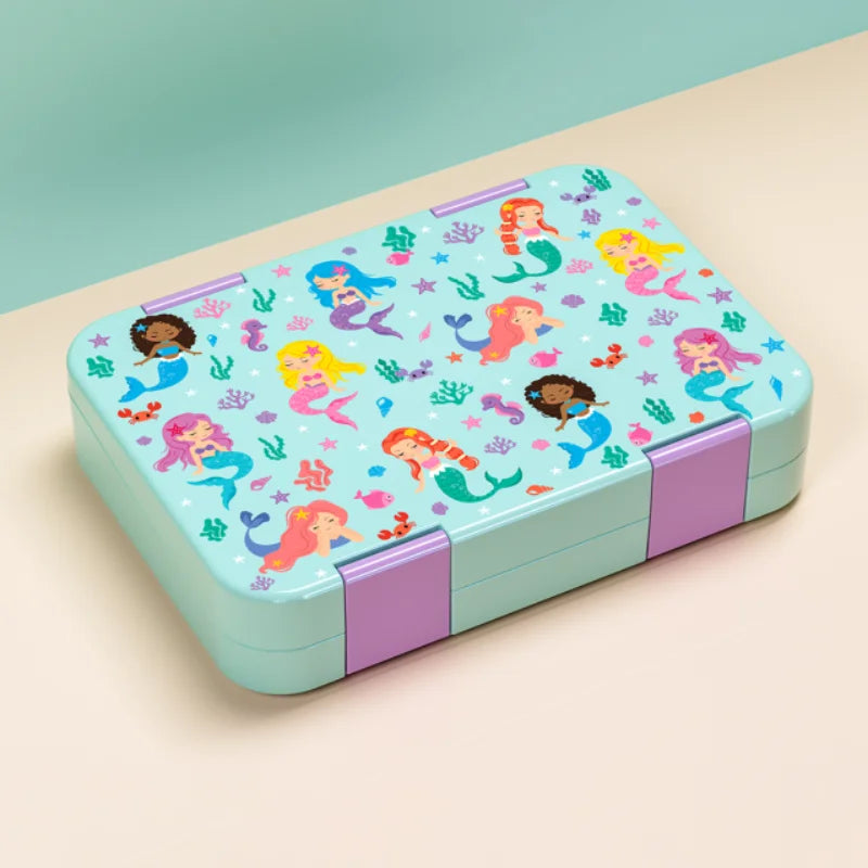 37oz Adorable Cartoon Printed Bento Box Microwavable Divided Lunch Box Leakproof BPA-Free Snack Food Container for School Picnic