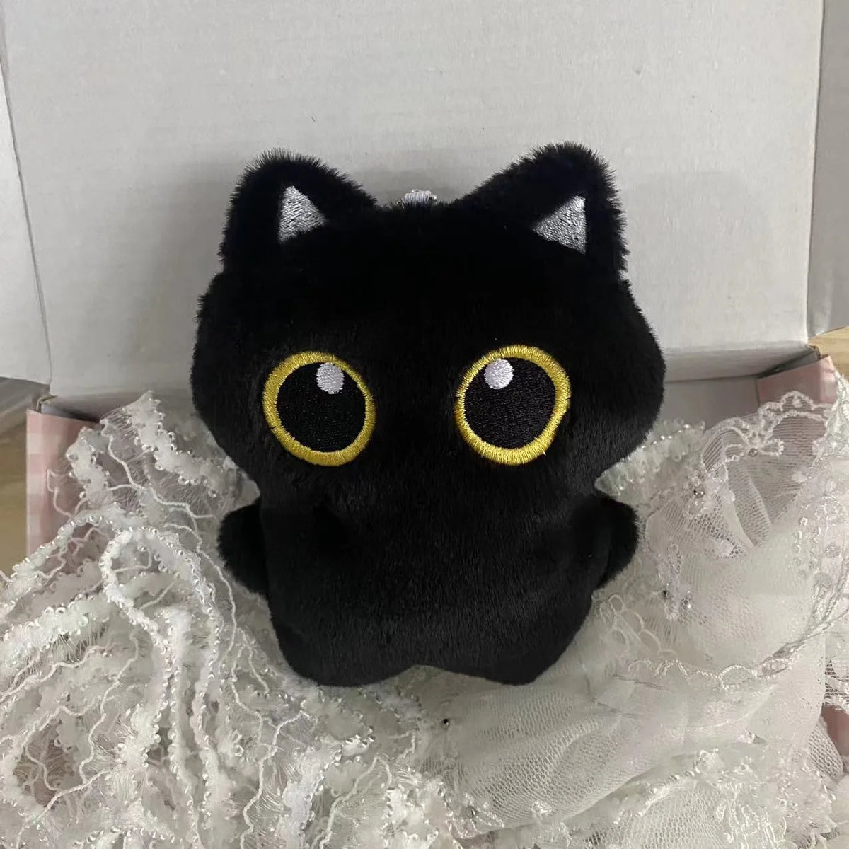 Black Cat Plush Toy Cute Kitten Pillow Cushion Pendant