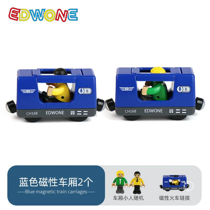 Electric Train Set Toy Engine Motorized Railway Car