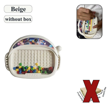Magnetic Doodle Board for Kids Bead Drawing Sketch Pad