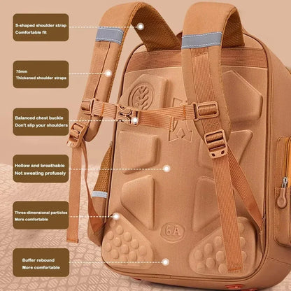 Waterproof Student School Backpack Large Capacity Ergonomic Rucksack