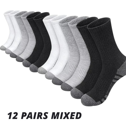Men Non Slip Athletic Crew Socks Ground Gripping Sports
