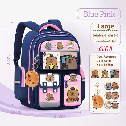 Waterproof Student School Backpack Large Capacity Ergonomic Rucksack