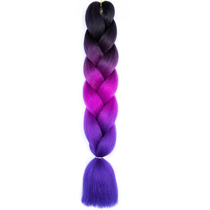 24 Inch Jumbo Braiding Hair Synthetic Afro Ombre Extensions