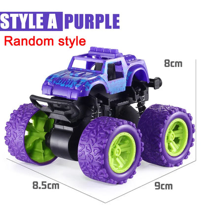 Pull Back Off Road Toy Car 360 Rotation Stunt SUV