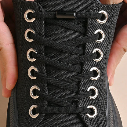 Elastic No Tie Shoelaces Semicircle Lazy Metal Lock Laces