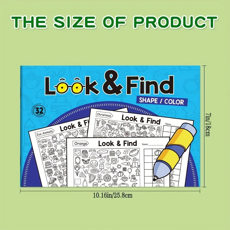 Hidden Objects Coloring Book Interactive Find and Color Pages