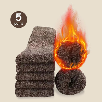 Thick Towel Mid-Calf Socks Men's Warm Anti-Cold