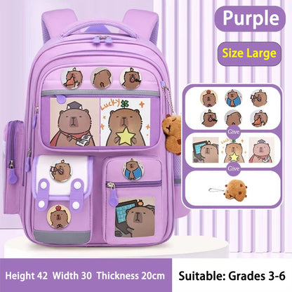 Waterproof Student School Backpack Large Capacity Ergonomic Rucksack