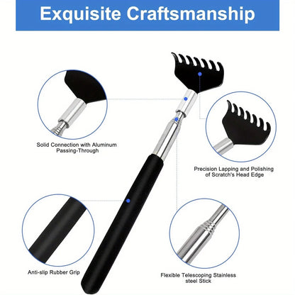 Telescoping Metal Back Scratcher Extendable Hand Massager