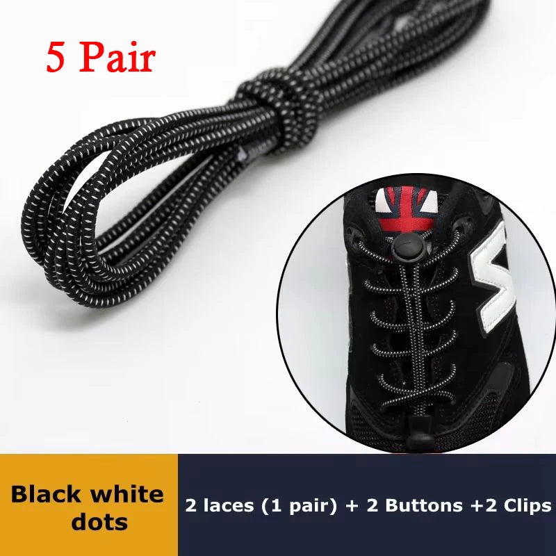 Elastic No Tie Shoe Laces Stretching Lock Lazy Shoestrings