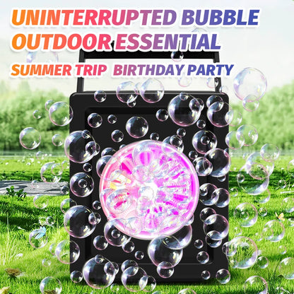 10 Hole Automatic Bubble Gun Electric Handheld Blower