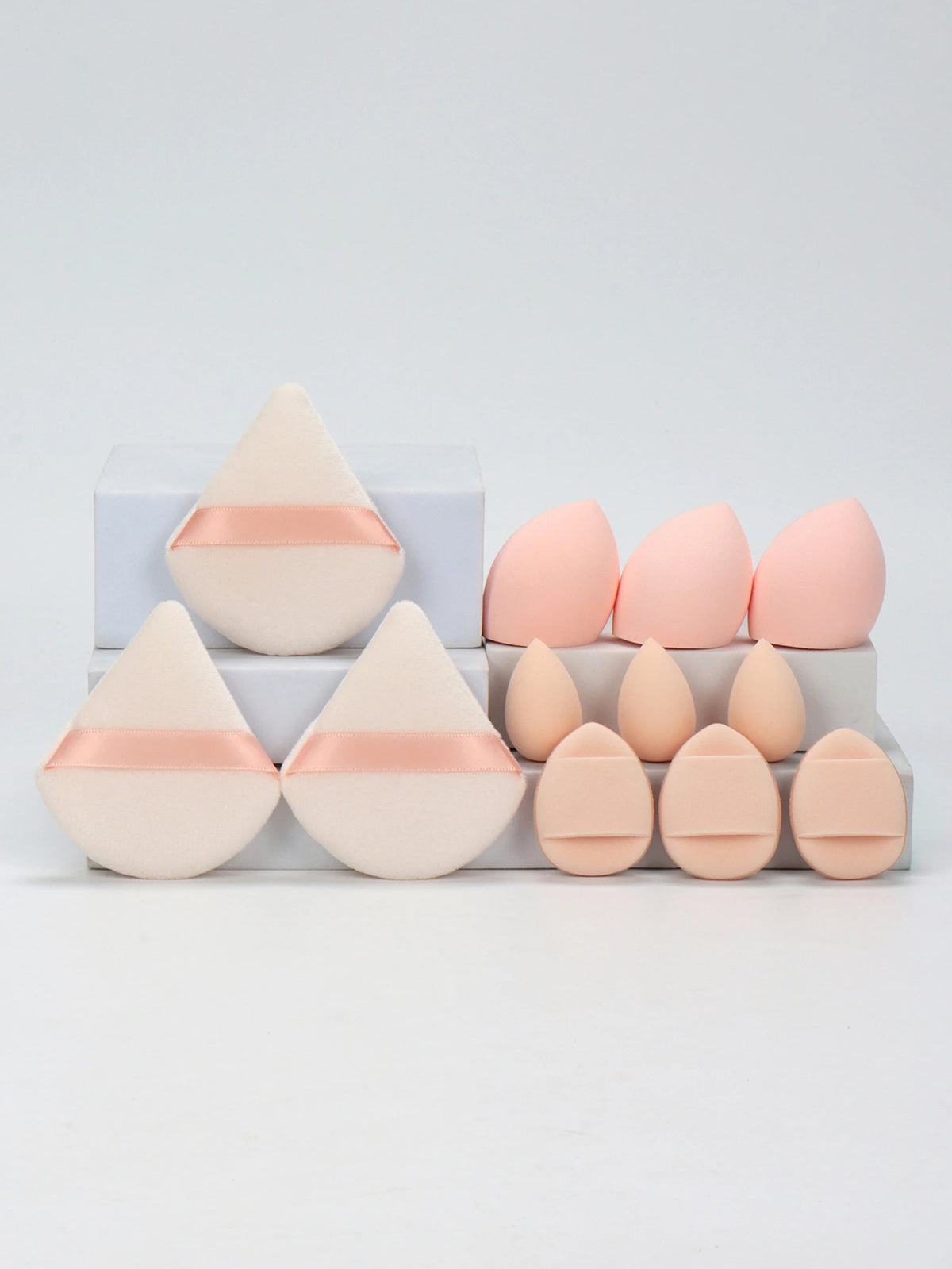 12 Piece All Purpose Makeup Sponge Set Powder Puffs