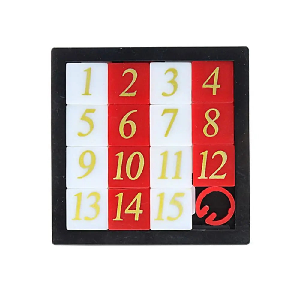 15-Tile Sliding Number Puzzle for Kids and Adults