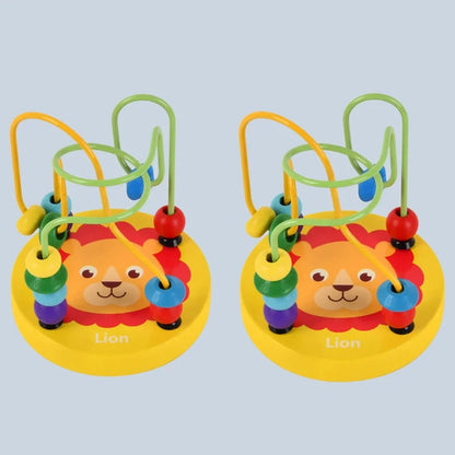 Wooden Bead Maze Toy Preschool Learning Circle