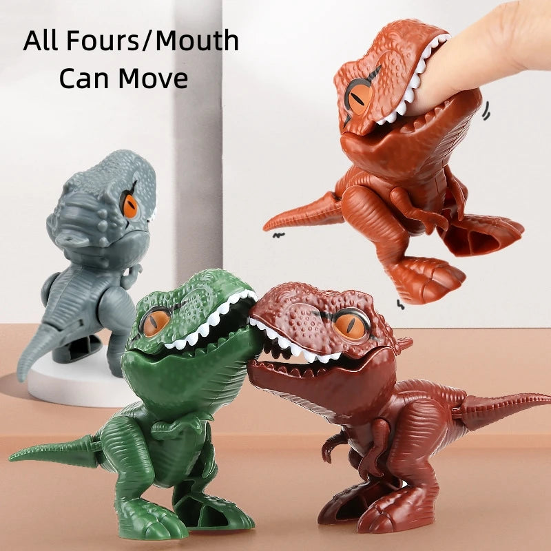 Jurassic Finger Dinosaur Triceratops Tyrannosaurus Model
