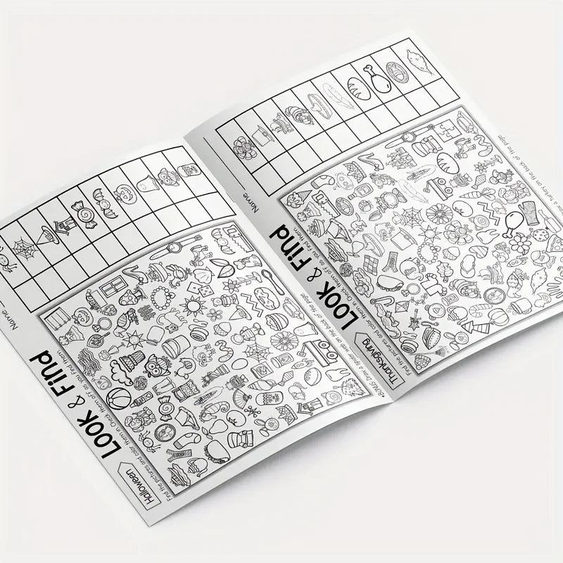 Hidden Objects Coloring Book Interactive Find and Color Pages