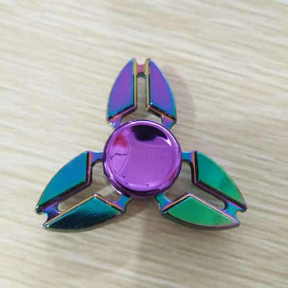 Rainbow Metal Fidget Spinner Colorful High Speed Toy
