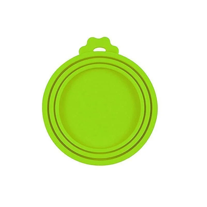 Reusable Pet Food Can Silicone Cover 3 in 1 Lid