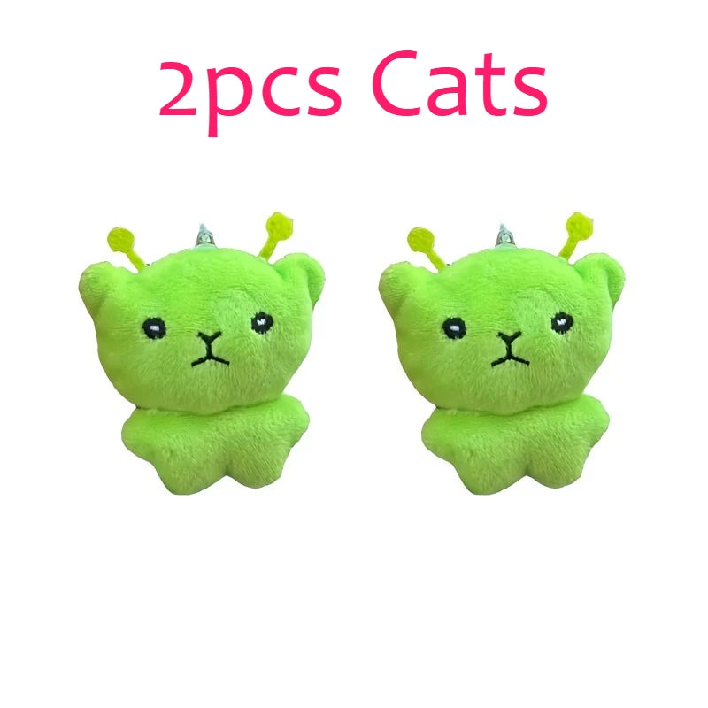 Alien Cat Plush Keychain Mini Soft Bag Pendant Accent