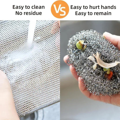 Wire Dishcloth Rags For Kitchen Scrubber Metal Steel