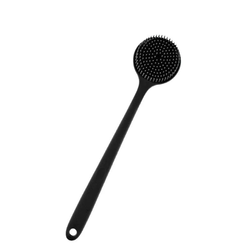 Soft Silicone Bath Brush Long Handle Shower Scrubber Set