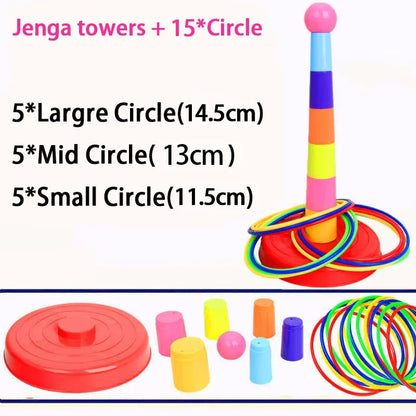 Ring Toss Stacking Cup Game Ferrule Throw Toy Set