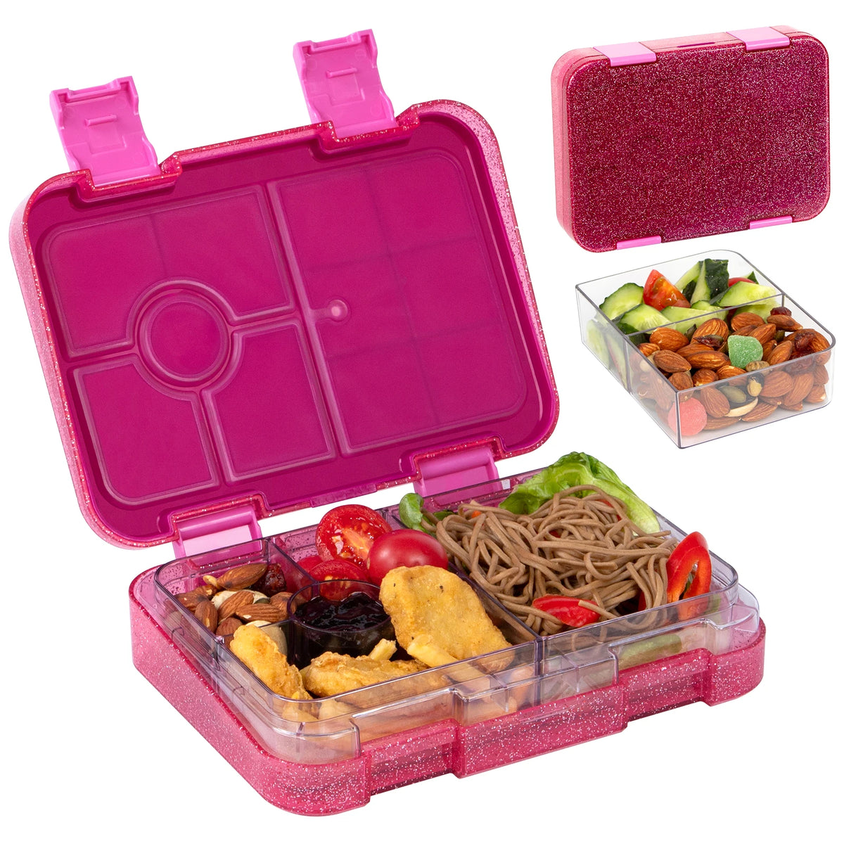 Portable Sealed Student Bento Box Microwavable Food Container Utensils