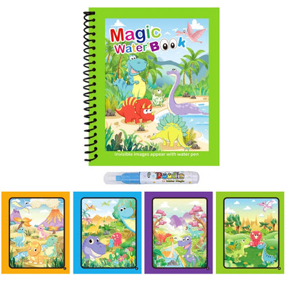 Magic Water Drawing Book Reusable Mess Free Coloring Set