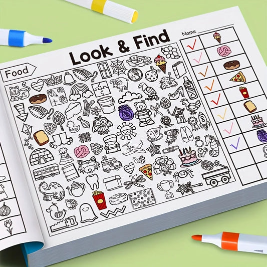 Hidden Objects Coloring Book Interactive Find and Color Pages