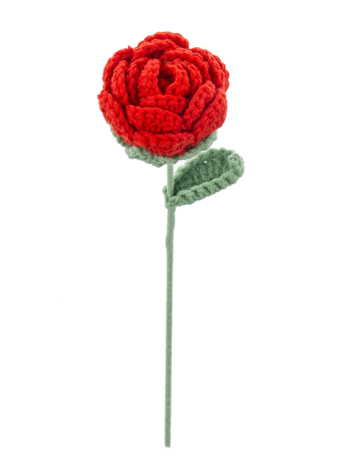 Crochet Handmade Rose Bouquet Artificial Velvet Decor