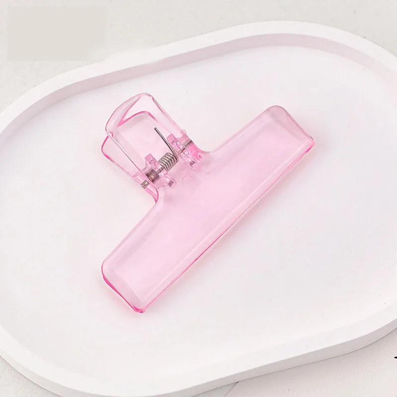 1Pc Creative Transparent Jelly Clip Storage Supplies Stationery School office supplies Storage clip
