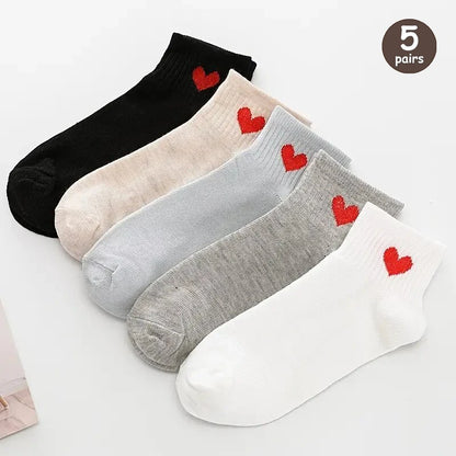 Cartoon Teddy Bear Patterned Ankle Socks Women Casual