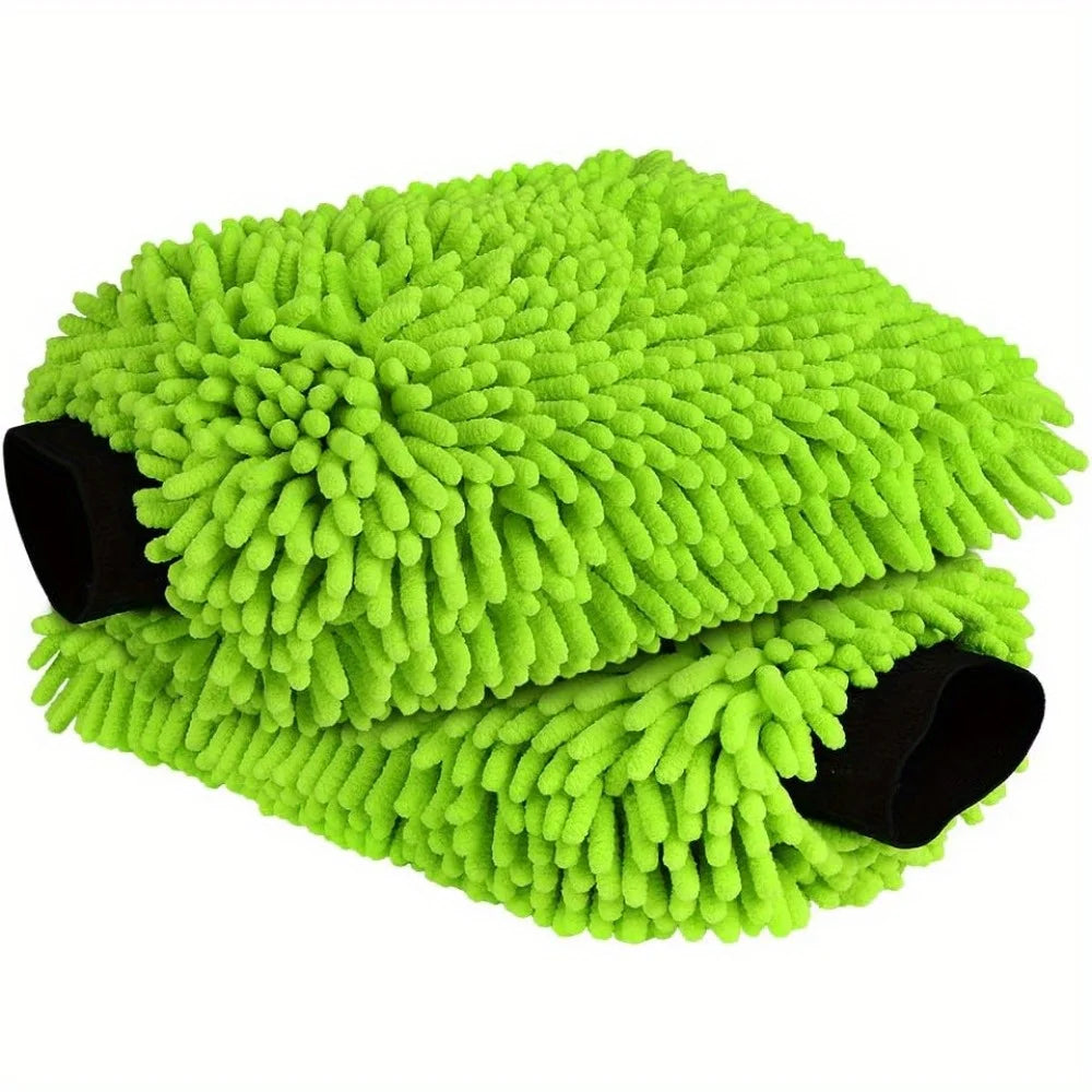 Microfiber Car Wash Mitt Scratch Free Wash Glove