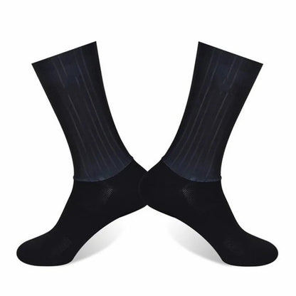 Aero Anti Slip Silicone Cycling Socks Men Bicycle Sport