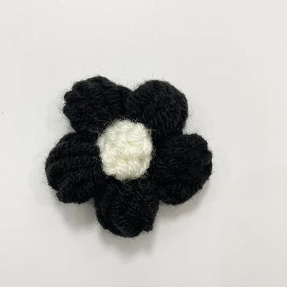 Hand Knitted Fabric Flowers DIY Sewing Craft Appliques