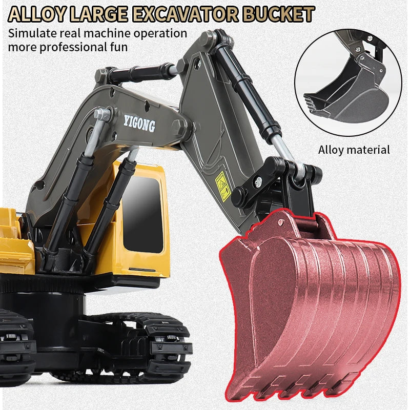 2.4G RC Remote Control Excavator Dump Truck Toy