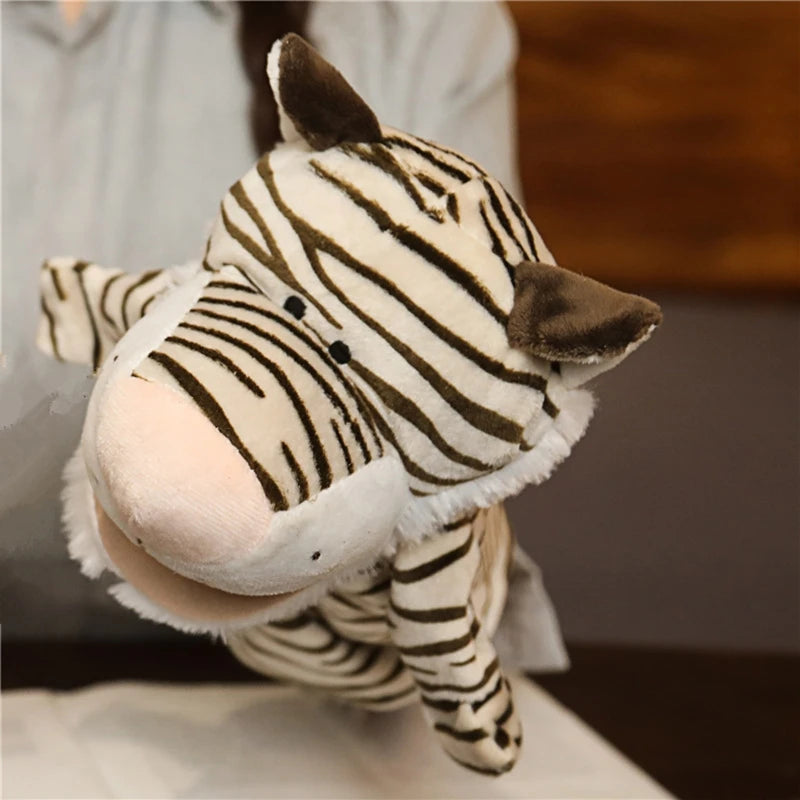 Cartoon Plush Hand Finger Puppets Family Storytelling Toy