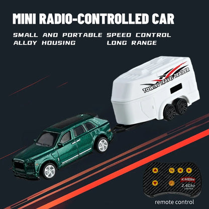 1/64 Mini RC Alloy Car Pocket Remote Control Vehicle