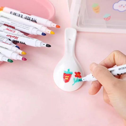 Water Floating Pen Set Magical Ink Markers with Ceramic Spoon